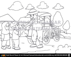002. Gambar Mewarnai Memberi Uang