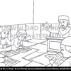 004. Gambar Mewarnai Mengaji Bersama Ustaz