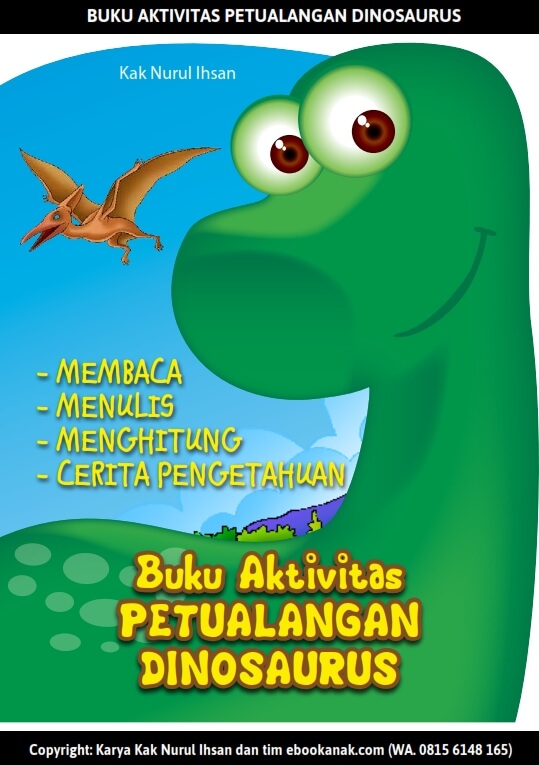 Buku Aktivitas Petualangan Dinosaurus cover Buku Aktivitas Petualangan Dinosaurus cover