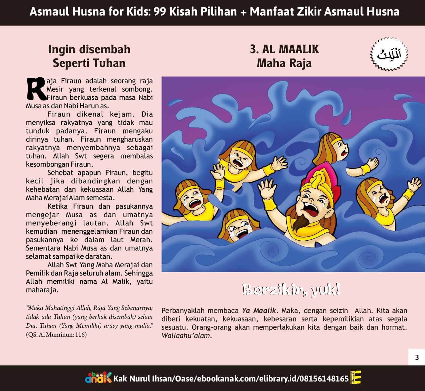 E048. Asmaul Husna for Kids; 99 Kisah Pilihan dan Manfaat Zikir Asmaul Husna; Jilid 1 (3) E048. Asmaul Husna for Kids; 99 Kisah Pilihan dan Manfaat Zikir Asmaul Husna; Jilid 1 (3)