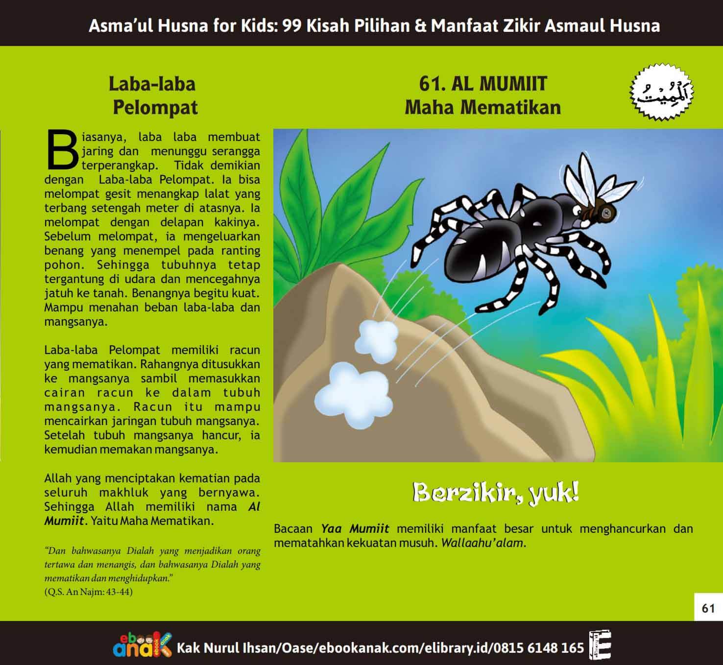 E051. Asmaul Husna for Kids; 99 Kisah Pilihan dan Manfaat Zikir Asmaul Husna; Jilid 4 (1) E051. Asmaul Husna for Kids; 99 Kisah Pilihan dan Manfaat Zikir Asmaul Husna; Jilid 4 (1)