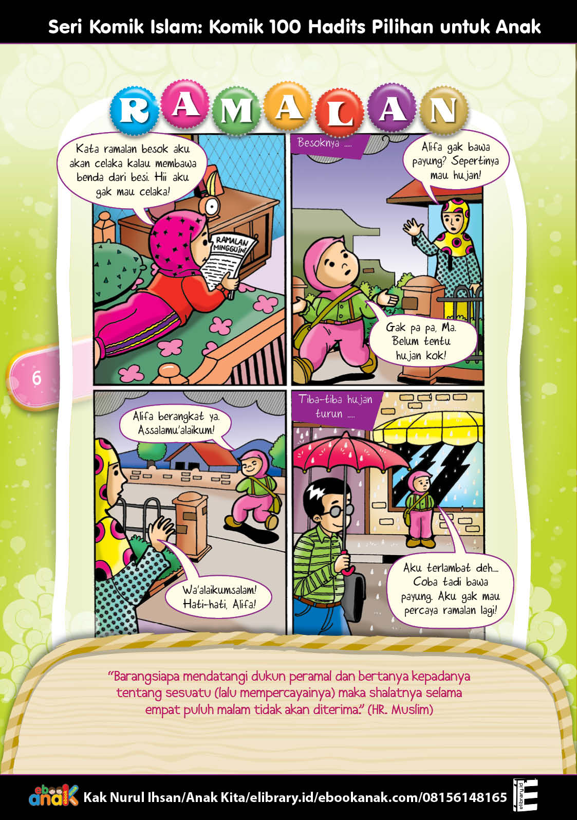 K006. Komik 100 Hadits Pilihan untuk Anak; Ramalan (6) K006. Komik 100 Hadits Pilihan untuk Anak; Ramalan (6)