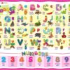 P043. Poster Alphabet Bilingual (Indonesia - English)
